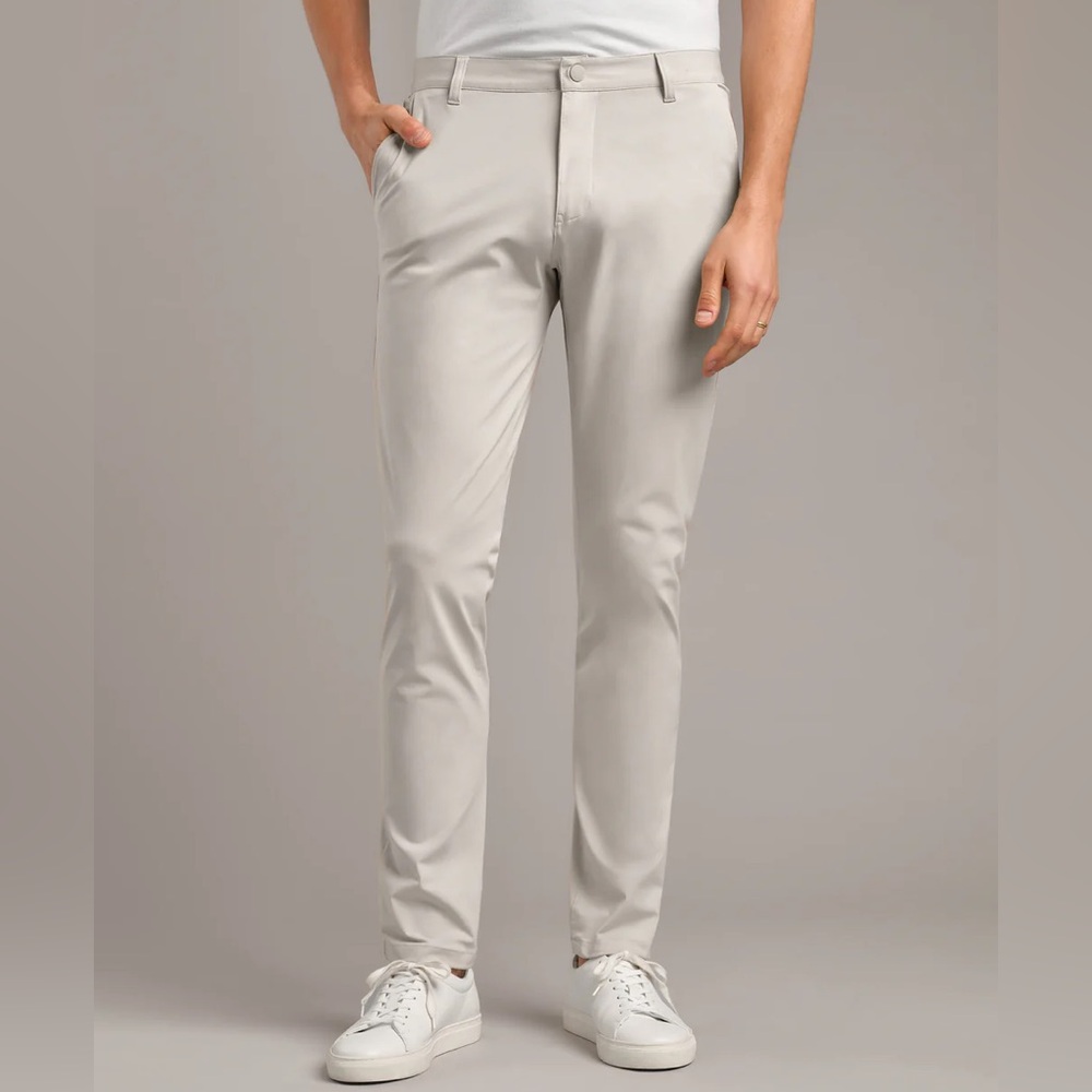 Rhone Men’s Commuter Pant Slim 32 waist 33 inseam Stone